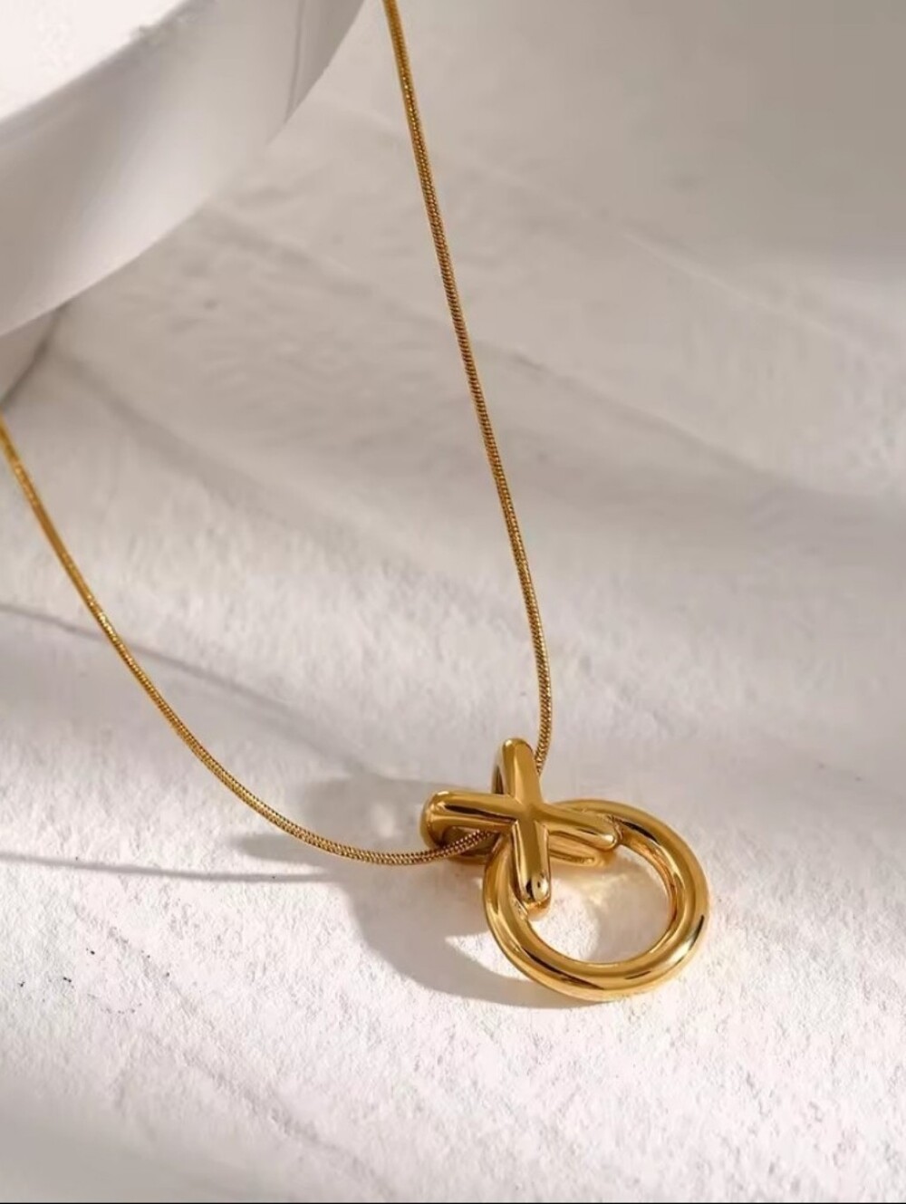 18K Gold Plated Stainless Steel Pendant Necklace